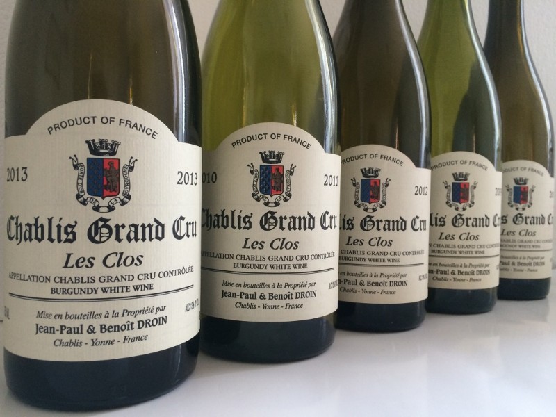 LO CHABLIS GRAND CRU LES CLOS DI J.P. & B. DROIN IN VERTICALE