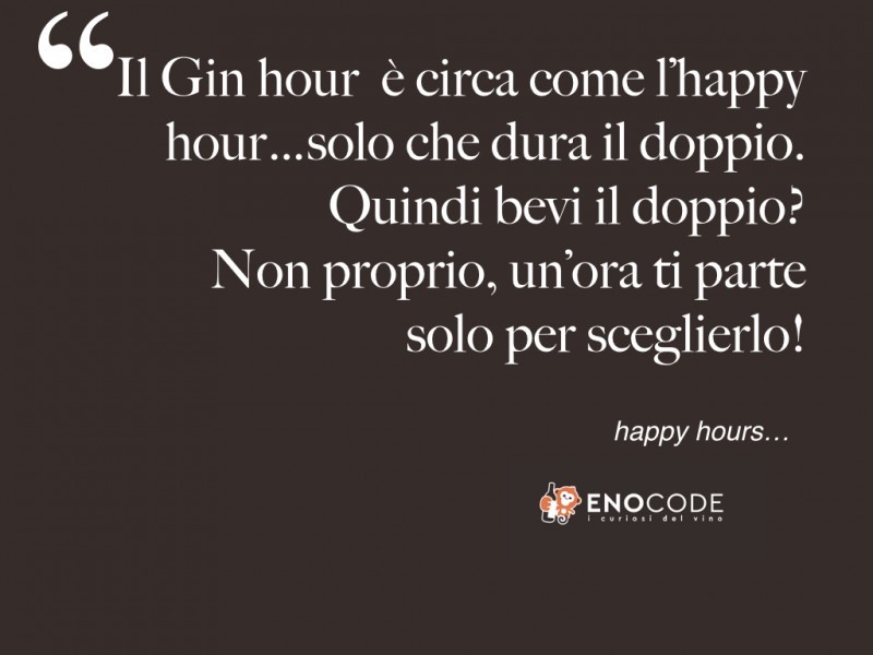 L'ORA DEL GIN