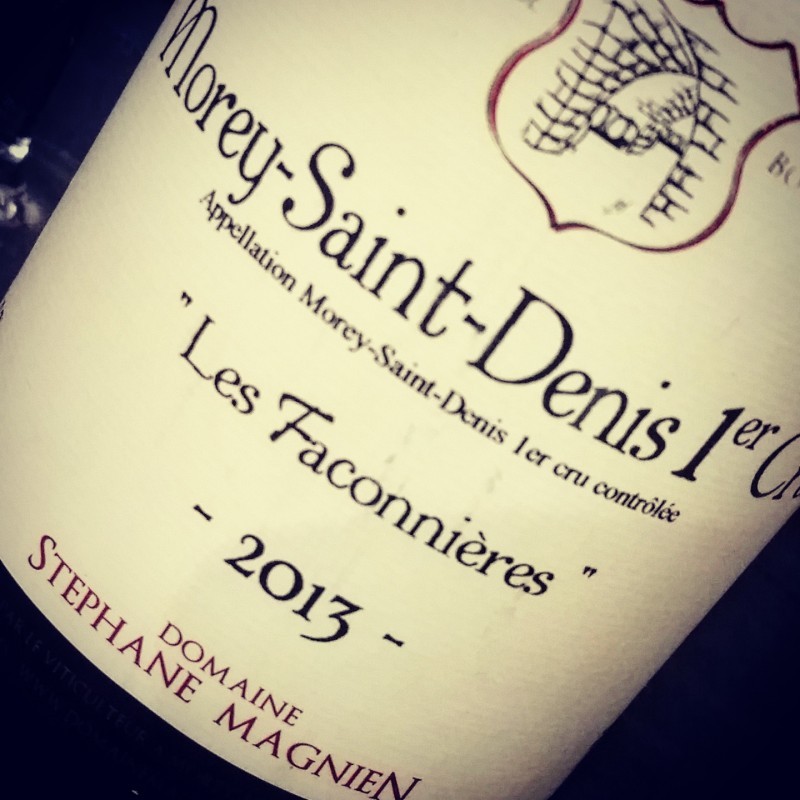 STÉPHANE MAGNIEN, MOREY SAINT DENIS 1ER CRU LES FACONNIÈRES 2013